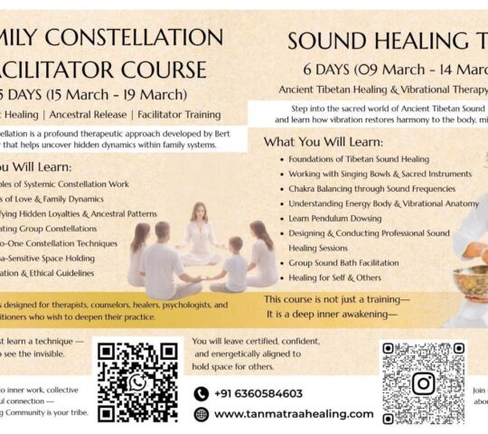 Family Constellation Facilitator Course (15 March – 19 March)